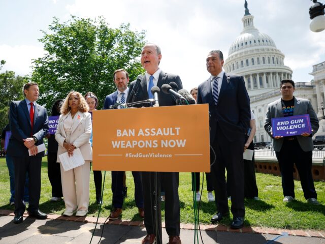 schiff weapons WASHINGTON, DC - APRIL 30: U.S. Sen. Adam Schiff (D-CA) speaks at a press conference intro