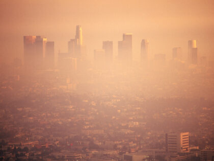 smog over Los Angeles