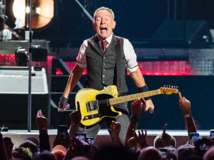 TORONTO, ONTARIO - NOVEMBER 03: Bruce Springsteen performs with the E Street Band at Scoti