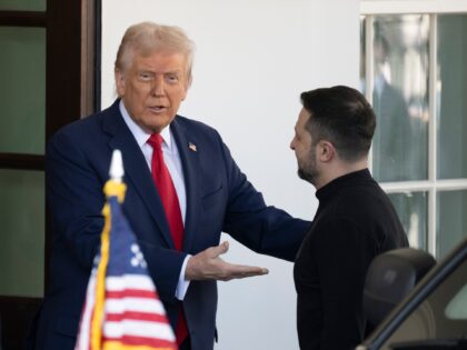 WASHINGTON, DC-FEBRUARY 28: President Donald J. Trump meets with Ukraine President Volodym