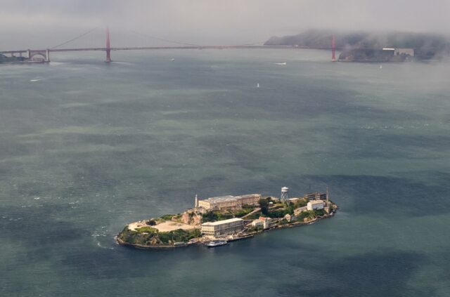 Alcatraz prison closed in 1963 due to high operating costs