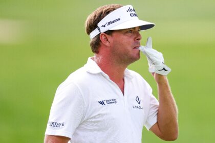 American Keith Mitchell fired his career-low PGA Tour round, a nine-under par 61, to seize