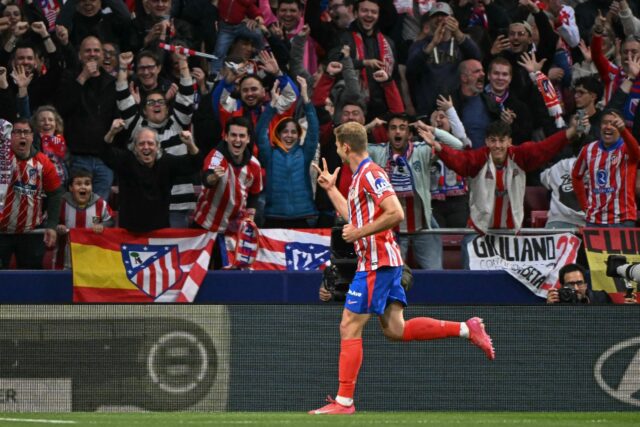 Atletico Madrid's Norwegian forward Alexander Sorloth netted four goals against Real Socie