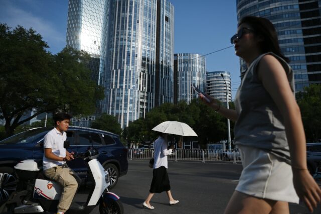 Beijing during a 2023 heatwave, one of a series of extreme weather events endured by China