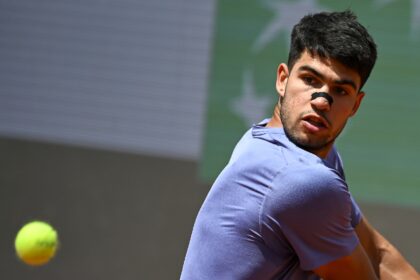 Carlos Alcaraz returned to action with a win over Dusan Lajovic at the Italian Open
