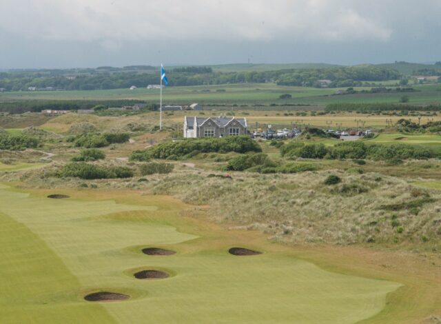 Donald Trump's International Golf Links course is north of Aberdeen on the east coast of S