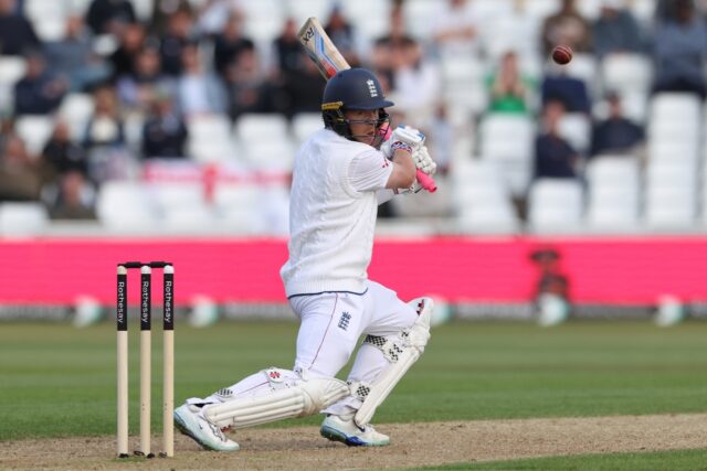 England's Ollie Pope on his way to 171 in a one-off Test against Zimbabwe at Trent Bridge