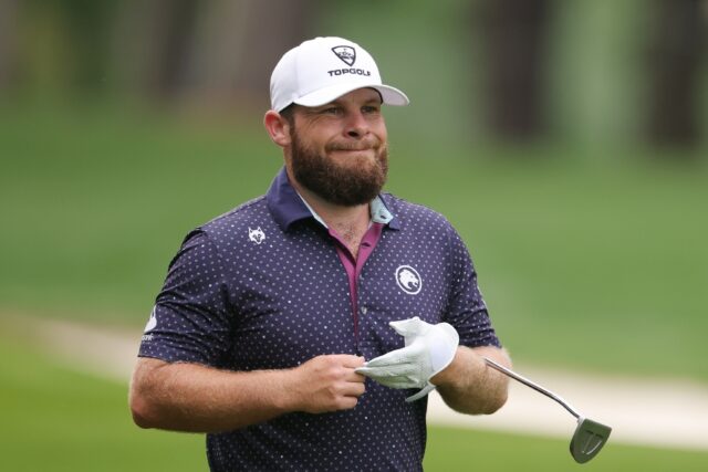 England's Tyrrell Hatton began his second round with back-to-back birdies to reach five-un