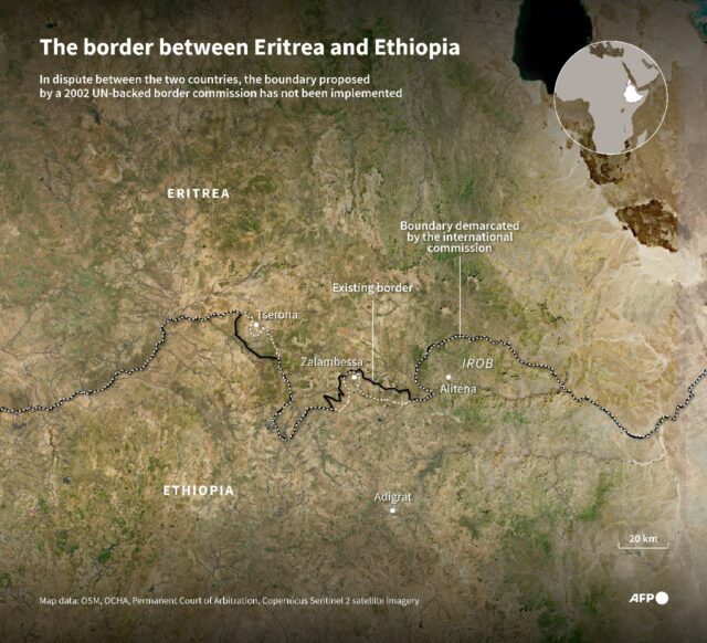 Ethiopia and Eritrea have fought over their border since their separation in 1993