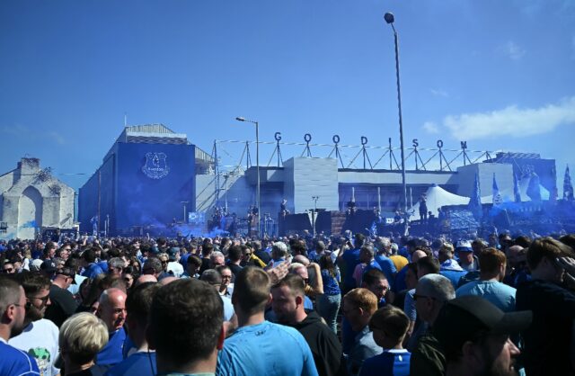 Everton fans said goodbye to Goodison Park on Sunday