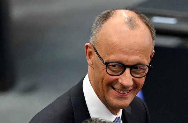 Friedrich Merz in the lower house of parliament