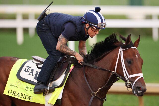 Grande was scratched from the 151st Kentucky Derby due to a bruised foot