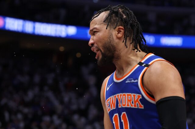 Jalen Brunson's 39 points helped the New York Knicks sink the Boston Celtics in the NBA pl