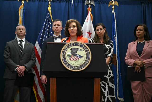 Jeanine Pirro, a former Fox News host recently appointed by Trump as the interim federal p