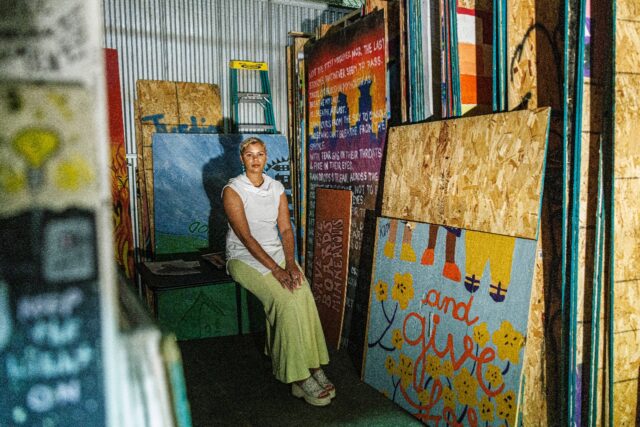 Kenda Zellner-Smith, 28, runs a project called 'Save the Boards' inspired by the George Fl