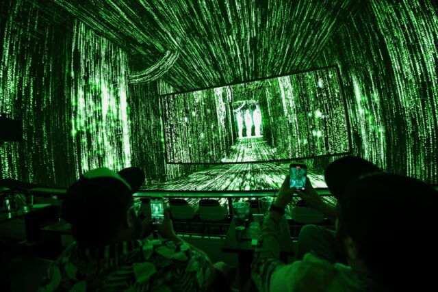 The LA-based Cosm theater has worked to create an environment in which the viewer feels li