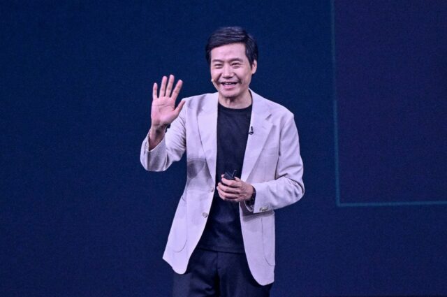 Lei Jun, co-founder and CEO of Xiaomi, speaks in Beijing on May 22, 2025
