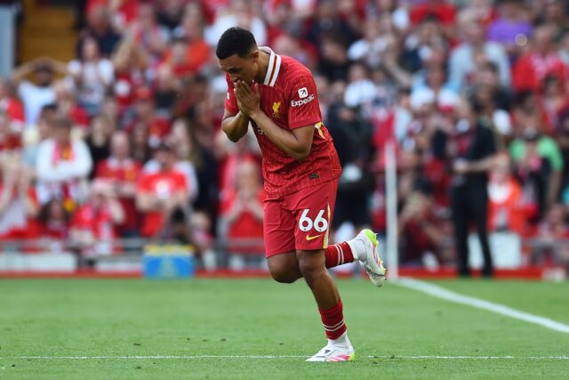 Liverpool defender Trent Alexander-Arnold was booed by his club's fans