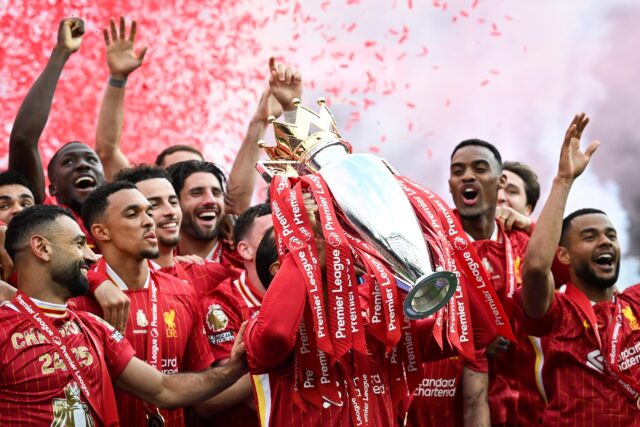 Liverpool stormed clear to win a 20th Premier League title