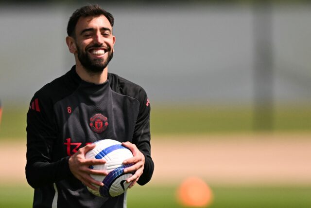 Manchester United captain Bruno Fernandes has won the League Cup and the FA Cup during his