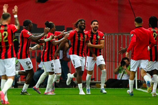 Nice beat Brest 6-0 on the final night of the French season to secure fourth place in Ligu