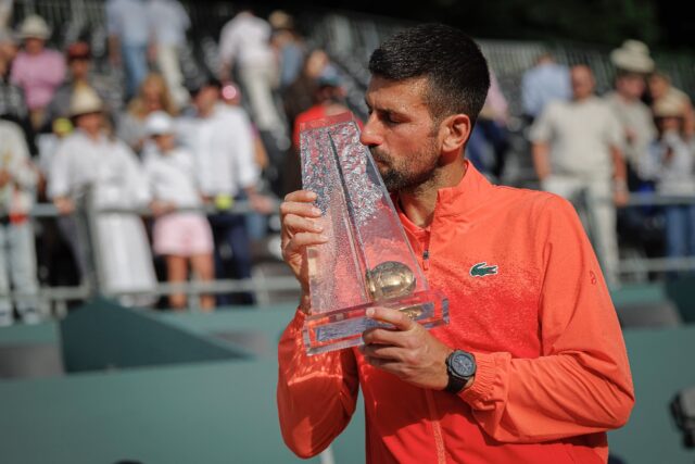 Novak Djokovic brought up a century of ATP titles with his win in Geneva on Saturday