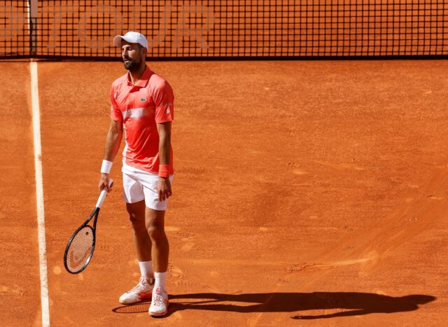 Novak Djokovic lost his first two matches on clay this year