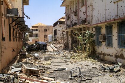 Much of Khartoum's health and sanitation infrastructure, including this hospital, has been