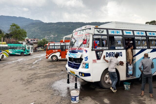 People have started trickling back to Poonch in buses