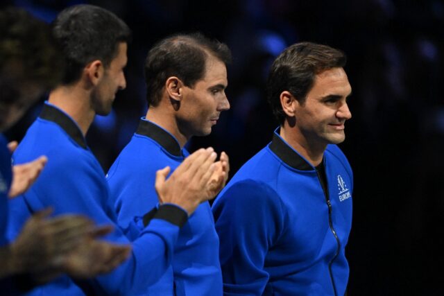 Roger Federer, Novak Djokovic and Rafael Nadal have won a combined 66 Grand Slam singles t