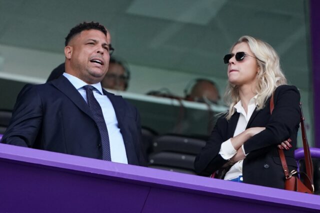 Ronaldo (L) became majority shareholder at Real Valladolid in 2018, vowing to take the mod