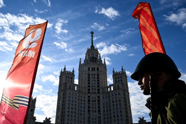 Russia is preparing to hold its annual Victory Day military parade in the shadow of its th