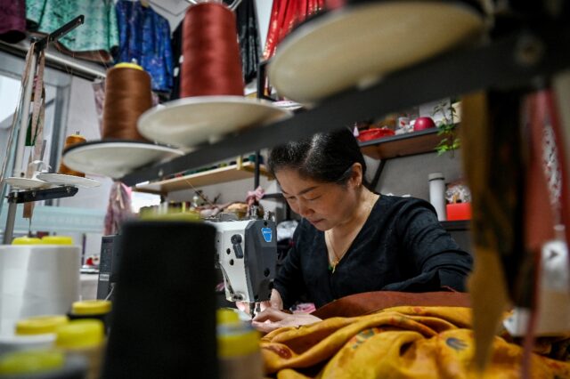 Sales to the United States made up almost a fifth of China's textile and apparel exports i