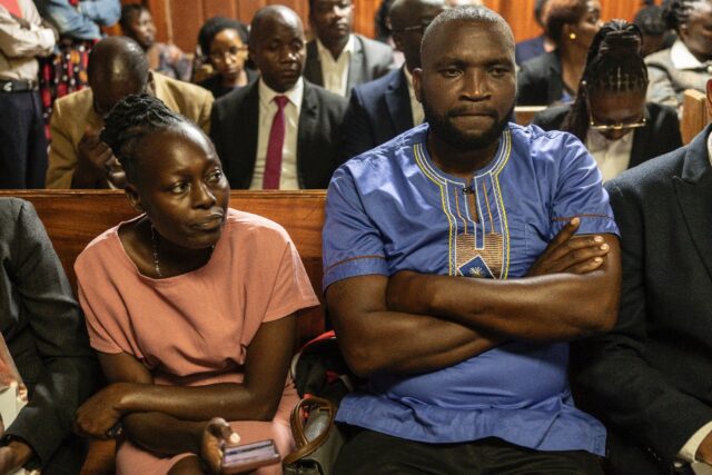 Samantha Pendo's parents, Joseph Oloo Abanja and Lensa Achieng, were in court to see four