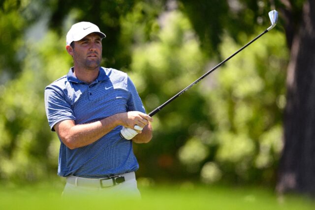 World number one Scottie Scheffler of the United States matched the lowest 72-hole score i