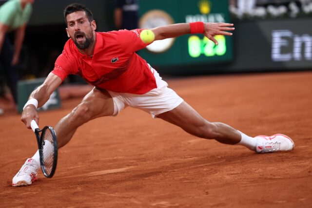 Serbia's Novak Djokovic continues his quest for a record 25th Grand Slam title at the Fren