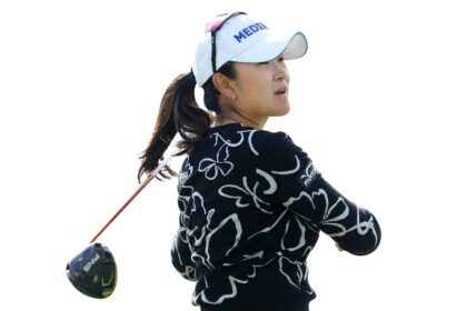 South Korean Kim A-lim plays a shot on the way to a share of the first-round lead in the U
