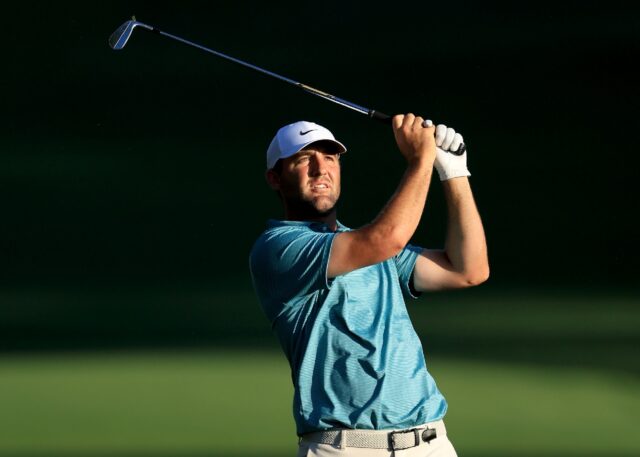 Top-ranked Scottie Scheffler of the United States fired a six-under par 65 to seize a thre
