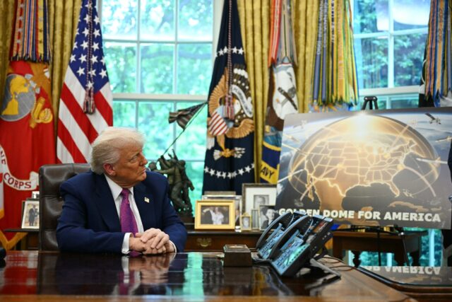 US President Donald Trump spoke about the 'Golden Dome' missile defense shield in the Oval