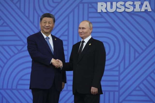 The visit by Chinese President Xi Jinping to see Russian counterpart Vladimir Putin coinc