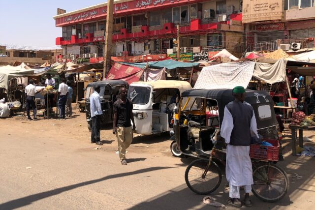 Just weeks ago this Khartoum market was deserted. Now, after the army's recapture of the c