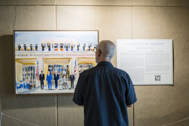 President Bush Art Exhibit The Associated Press