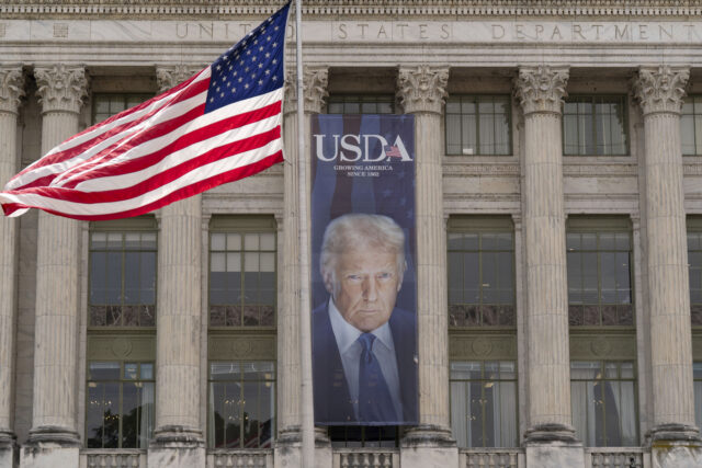 Trump Banner The Associated Press