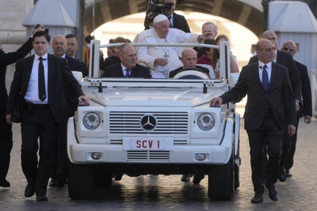 Vatican Popemobile Gaza The Associated Press