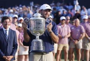 Scottie Scheffler stays steady at PGA Championship to secure third major