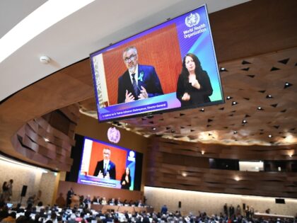 World Health Organization Director-General Tedros Adhanom Ghebreyesus speaks during the 78