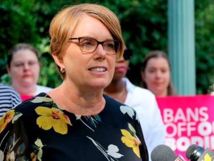 FILE - North Carolina Rep. Julie von Haefen, a Wake County Democrat, denounces the newly r