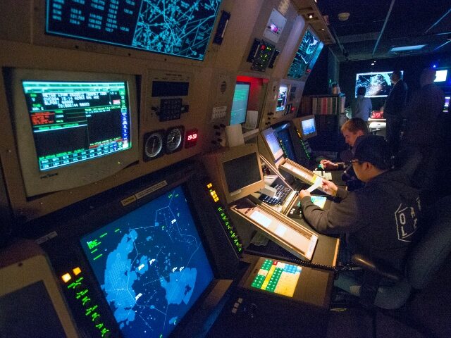 An air traffic control center