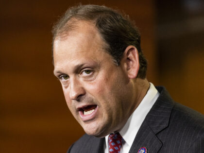 Representative Andy Barr, a Republican from Kentucky, speaks during a news conference at t