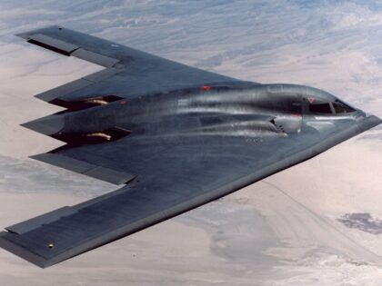 B-2 Spirit bomber in flight